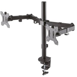 Neomounts FPMA-D550DBLACK/Držák displeje/na stůl/10-32"/svorka/VESA 100X100/nosn. 2x 8kg/2 displeje/černý