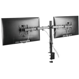 Neomounts FPMA-D550DBLACK/Držák displeje/na stůl/10-32"/svorka/VESA 100X100/nosn. 2x 8kg/2 displeje/černý