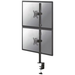 Neomounts FPMA-D550DVBLACK/Držák displeje/na stůl/10-32"/svorka/VESA 100X100/nosn. 2x6kg/2 displeje vert/černý