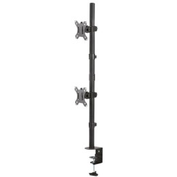 Neomounts FPMA-D550DVBLACK/Držák displeje/na stůl/10-32"/svorka/VESA 100X100/nosn. 2x6kg/2 displeje vert/černý