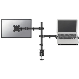 Neomounts FPMA-D550NOTEBOOK/Držák displeje a notebooku/na stůl/10-27"/svorka/VESA 100X100/nosn. 8+4,5kg/černý