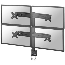 Neomounts FPMA-D700D4/Držák displeje/na stůl/19-30"/svorka/VESA 100X100/nosn. 4x8kg/4 displeje/černý