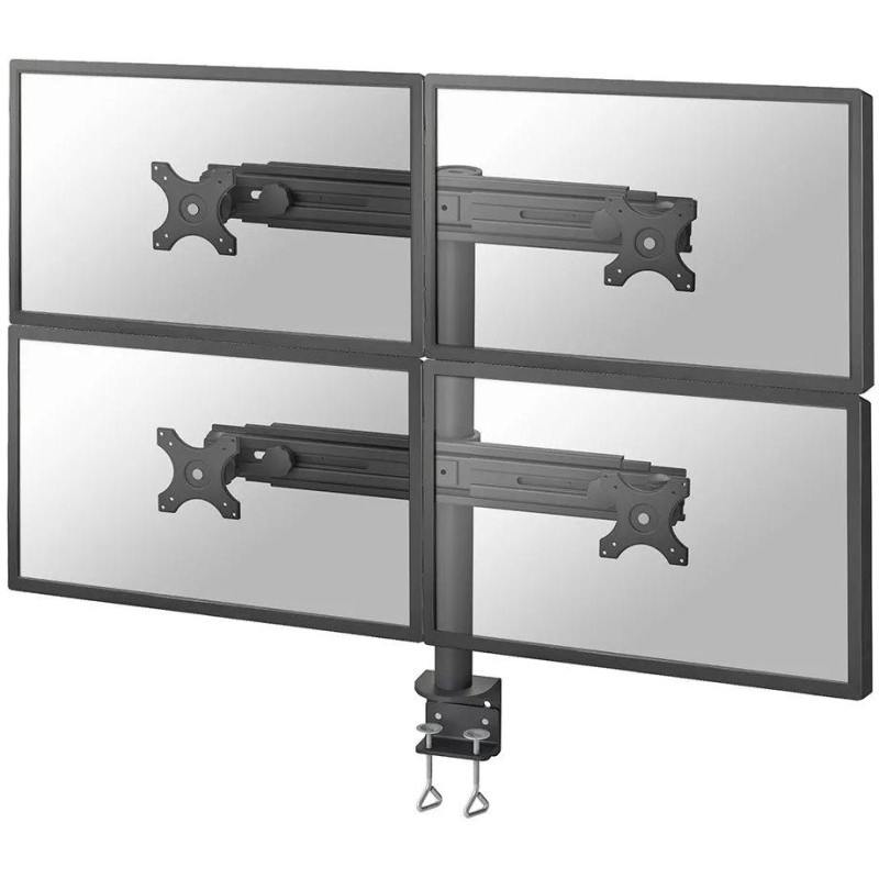 Neomounts FPMA-D700D4/Držák displeje/na stůl/19-30"/svorka/VESA 100X100/nosn. 4x8kg/4 displeje/černý