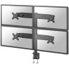 Neomounts FPMA-D700D4/Display holder/desktop/19-30"/clamp/VESA 100X100/load capacity 4x8kg/4 displays/black