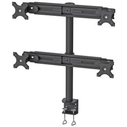 Neomounts FPMA-D700D4/Držák displeje/na stůl/19-30"/svorka/VESA 100X100/nosn. 4x8kg/4 displeje/černý