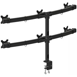 Neomounts FPMA-D700D6/Držák displeje/na stůl/19-27"/svorka/VESA 100X100/nosn. 6x8kg/6 displejů/černý