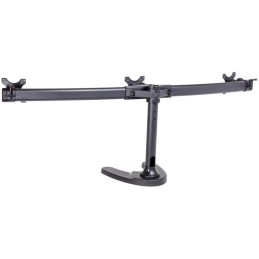 Neomounts FPMA-D700DD3/Držák displeje/na stůl/10-27"/stojan+průchodka/VESA 100X100/nosn. 3x8kg/3 displeje/černý