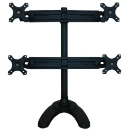 Neomounts FPMA-D700DD4/Držák displeje/na stůl/19-30"/stojan+průchodka/VESA 100X100/nosn. 4x8kg/4 displeje/černý