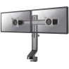 Neomounts FPMA-D860DBLACK /Displayhalter/Desktop/10-27"/Klemme+Tülle/VESA 100X100/Tragkraft 2x7kg/2 Displays/schwarz