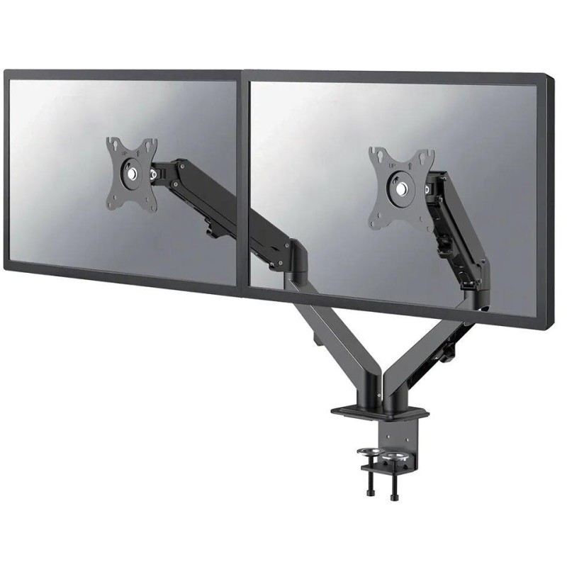 Neomounts DS70-700BL2/Držák displeje/na stůl/17-27"/svorka/VESA 100X100/nosn. 2x7kg/plynový píst/2 displeje/černý