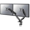 Neomounts DS70-700BL2/Držiak displeja/na stôl/17-27"/svorka/VESA 100X100/nosn. 2x7kg/plynový piest/2 displeje/čierny