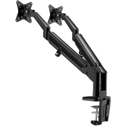 Neomounts DS70-810BL2/Držák displeje/na stůl/17-32"/svorka/VESA 100X100/nosn. 2x9kg/plyn. píst/ultra tenký/2 disp./černý