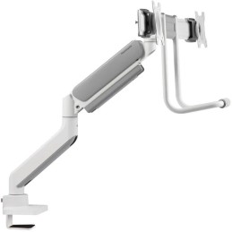Neomounts DS75-450WH2 /Držák displeje/na stůl/17-32"/svorka+průchodka/VESA 100X100/nosn.2x8kg/plyn. píst/2 displeje/bílý