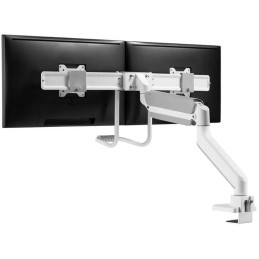 Neomounts DS75-450WH2 /Držák displeje/na stůl/17-32"/svorka+průchodka/VESA 100X100/nosn.2x8kg/plyn. píst/2 displeje/bílý