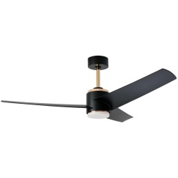 IMMAX NEO LITE BEAUTY SMART LED stropní svítidlo s ventilátorem 18W, Wi-Fi, TUYA, růžové zlato-černé