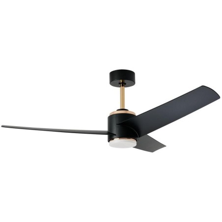 IMMAX NEO LITE BEAUTY SMART LED stropní svítidlo s ventilátorem 18W, Wi-Fi, TUYA, růžové zlato-černé