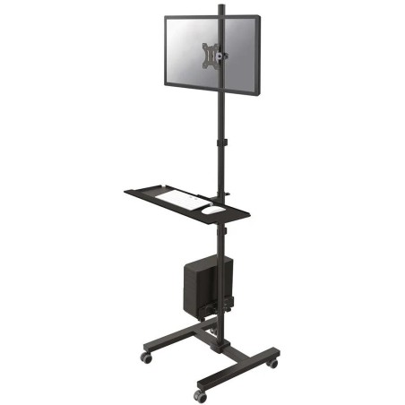 Neomounts FPMA-MOBILE1700 / Mobile Workplace Floor Stand (monitor, keyboard/mouse & PC) / Black