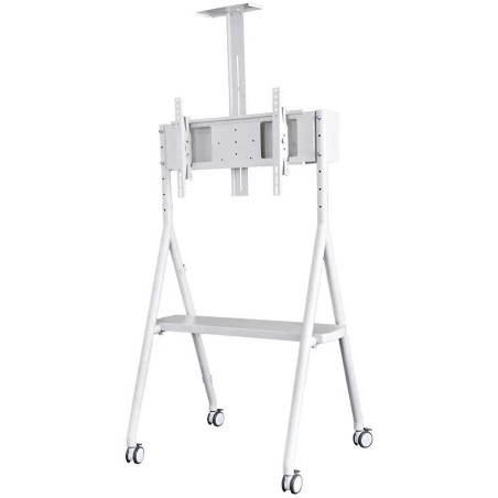 Neomounts NS-M1500WHITE / Mobile Flat Screen Floor Stand (height: 110 - 144 cm) / White