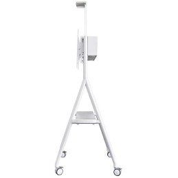 Neomounts NS-M1500WHITE / Mobile Flat Screen Floor Stand (height: 110 - 144 cm) / White