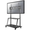 Neomounts NS-M4000BLACK / Mobiler Flachbildschirm-Bodenständer (Ständer+Trolley) (Höhe: 137-153 cm) Karton 1/2 / Schwarz