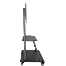 Neomounts NS-M4000BLACK / Mobile Flat Screen Floor Stand (stand+trolley) (height: 137-153 cm) box 1/2 / Black