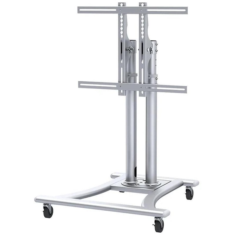 Neomounts PLASMA-M1200 / Mobile Flat Screen Floor Stand (height: 80-120 cm) / Silver