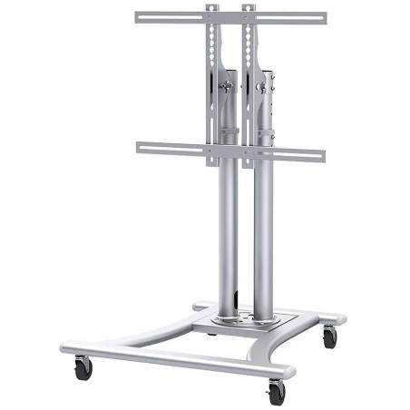 Neomounts PLASMA-M1200 / Mobile Flat Screen Floor Stand (height: 80-120 cm) / Silver