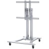 Neomounts PLASMA-M1200 / Mobile Flat Screen Floor Stand (height: 80-120 cm) / Silver