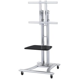 Neomounts PLASMA-M1800E / Mobile Flat Screen Floor Stand (height: 110-180 cm) / Silver