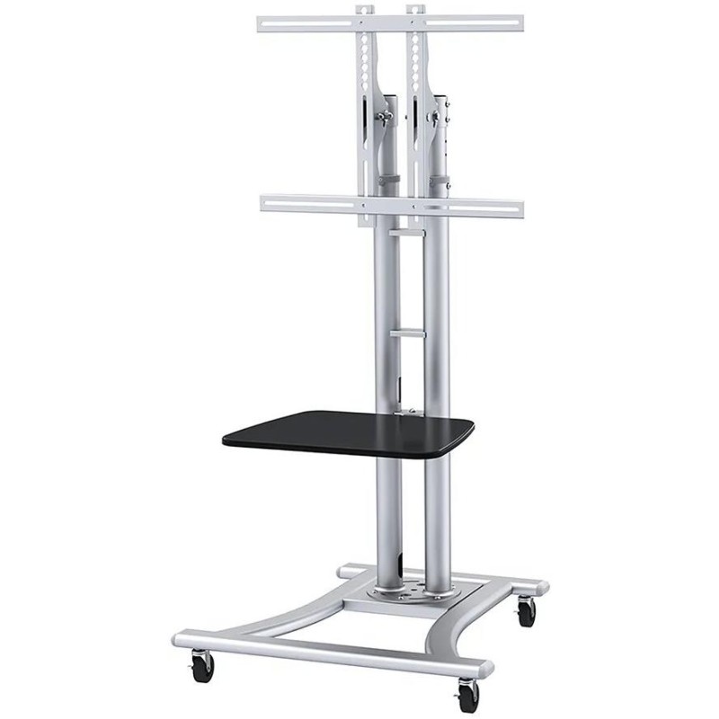 Neomounts PLASMA-M1800E / Mobile Flat Screen Floor Stand (height: 110-180 cm) / Silver