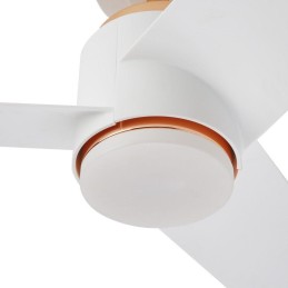 IMMAX NEO LITE BEAUTY SMART LED stropní svítidlo s ventilátorem 18W, Wi-Fi, TUYA, růžové zlato-bílé