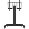 Neomounts PLASMA-M2500TBLACK / Motorized Mobile Floor Stand (90° tilt) - VESA 200x200 up to 800x600 / Black
