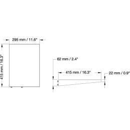 Neomounts  PLASMA-M2SIDESHELF / Laptop Shelf for 2250/2500-series - assembly on side of column / Black