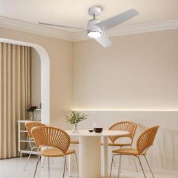 IMMAX NEO LITE BEAUTY SMART LED stropní svítidlo s ventilátorem 18W, Wi-Fi, TUYA, bílo-stříbrné