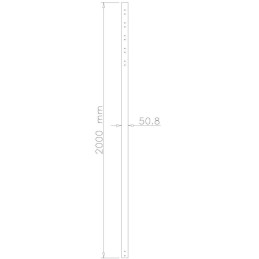 Neomounts  FPMA-CP200 / 200 cm extension pole for FPMA-C200/C400SILVER/PLASMA-C100 / Silver