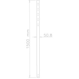 Neomounts  FPMA-CP150BLACK / 150 cm extension pole for FPMA-C200BLACK/C400BLACK/PLASMA-C100BLACK / Black