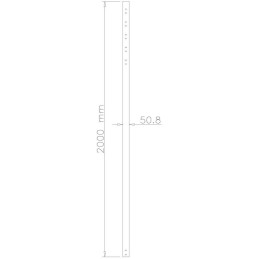 Neomounts  FPMA-CP200BLACK / 200 cm extension pole for FPMA-C200BLACK/C400BLACK/PLASMA-C100BLACK / Black