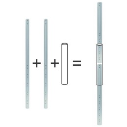 Neomounts  FPMA-CPCONNECTSILVER / Connector kit for FPMA-CP- extension pole series / Silver