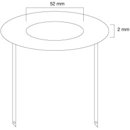 Neomounts  FPMA-CRS5 / Ceiling cover for FPMA-C100 & FPMA-C100SILVER, 52 mm, metal / Silver