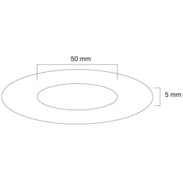 Neomounts  FPMA-CRB5HM / Ceiling cover for FPMA-C100 & FPMA-C100SILVER, 50 mm / Black