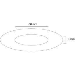 Neomounts  FPMA-CRS6 / Ceiling cover for FPMA-C200/C400SILVER/PLASMA-C100, 60 mm / Silver