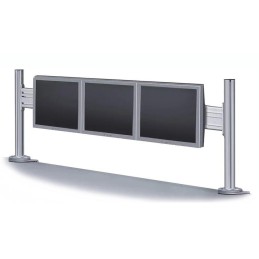 Neomounts  FPMA-DTB100 / Flat Screen Desk Toolbar for 3 screens (43 x 100 cm) / Silver
