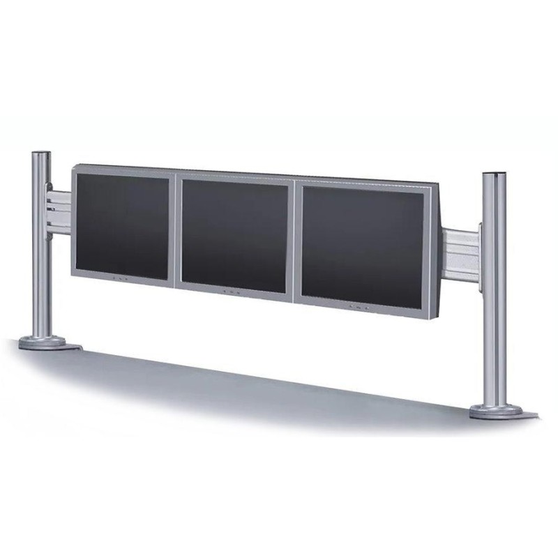 Neomounts  FPMA-DTB100 / Flat Screen Desk Toolbar for 3 screens (43 x 100 cm) / Silver