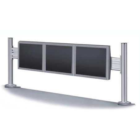 Neomounts  FPMA-DTB100 / Flat Screen Desk Toolbar for 3 screens (43 x 100 cm) / Silver