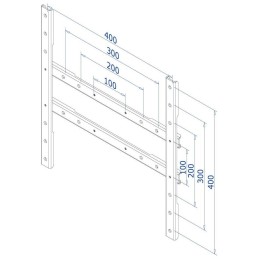 Neomounts  FPMA-VESA425 / VESA Conversion Strips - VESA 100 to 200x100, 200x200, 400x200, 400x400 / Black