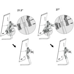 Neomounts  FPMA-VESAMAC2127 / VESA Conversion Plate - Apple MAC to VESA 75x75 / Silver