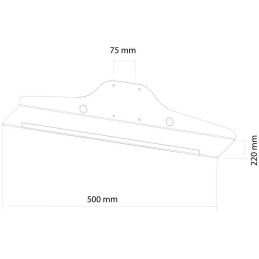 Neomounts  KEYB-V050 / Keyboard- & Mouse Holder (width: 50 cm) VESA 75x75 / Silver