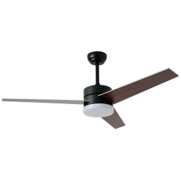 IMMAX NEO LITE VARIABLE SMART LED stropní svítidlo s ventilátorem 24W, Wi-Fi, TUYA, černo-hnědo-stříbrné