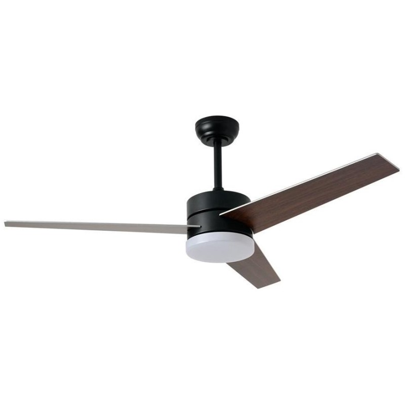 IMMAX NEO LITE VARIABLE SMART LED stropní svítidlo s ventilátorem 24W, Wi-Fi, TUYA, černo-hnědo-stříbrné