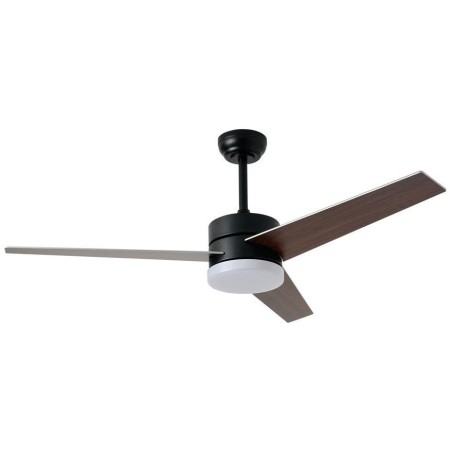 IMMAX NEO LITE VARIABLE SMART LED stropní svítidlo s ventilátorem 24W, Wi-Fi, TUYA, černo-hnědo-stříbrné